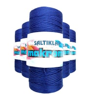 5 Adet Polyester Makrome İpi 370 Lacivert 100 gr