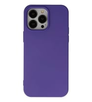 Mey İthalat® iPhone 14 Pro Kılıf Nano içi Kadife Silikon - Mor