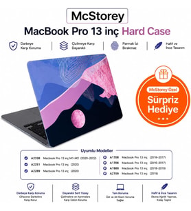 MacBook Pro 13 Dalga Desenli Kılıf A1706 A1708 A1989 A2159 A2251 A2289 A2338 M1 M2 Uyumlu Baskılı Kristal Sert Kılıf Koruyucu Kapak Pembe