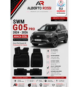 SWM G05 PRO 2024 - 2026 Araca Özel Kauçuk 3D Profesyonel Oto Paspası