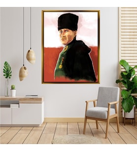 ÇERÇEVELİ ATATÜRK TABLO S19