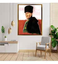 ÇERÇEVELİ ATATÜRK TABLO S19