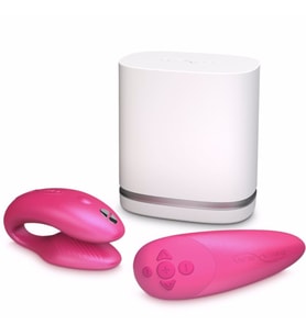 We-Vibe Chorus Telefon Kontrollü Cinsel Birleşmede Kullanılan Çiftler İçin Partner Vibratör Pink