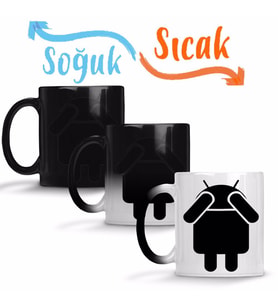 Android Sihirli Kupa Bardak Porselen