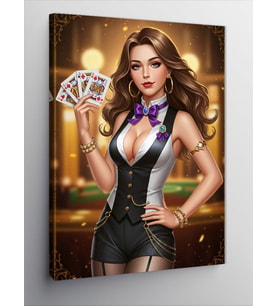 Kanvas Tablo Poker Ve Cazibe