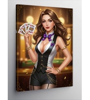 Kanvas Tablo Poker Ve Cazibe