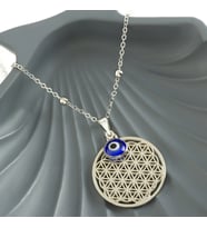 qosrix Nazar Figürlü Trend Kolye KADIN MODA TAKI TASARIM AKSESUAR ŞIK ZARİF HEDİYELİK