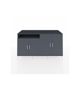 Kronos Konsol 4 Raflı 4 Kapaklı 176x59x99 Antrasit-Antrasit