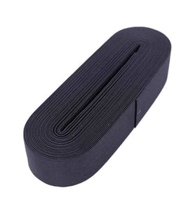 SİYAH - 4CM PAÇA LASTİK YASSI GENİŞ 10MT. (5343)