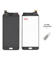Samsung Galaxy J7 PRİME - SM-G610F Uyumlu Lcd Ekran Dokunmatik Servis Lcd SİYAH + B-7000