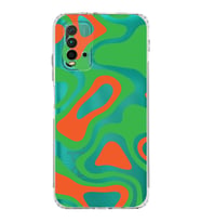 Xiaomi Redmi 9T  Kamera Korumalı Kapak Renkli Desen Tasarımlı Şeffaf  Kılıf