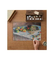 Claude Monet Elmalar ve Üzümler Tasarımı 240 parça Ahşap Puzzle Ahşap Kutuda MP03023