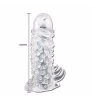 River World Süper Kalite 14 cm'lik Tırtıklı Pe nis Kılıfı Dildo