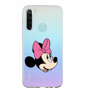 Xiaomi Redmi Note 8 Uyumlu Kapak Minnie Mouse Tasarımlı Şeffaf Silikon Kılıf