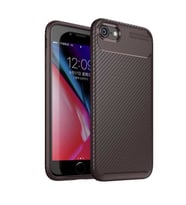 Apple iPhone 7 Kılıf Esnek Soft Karbon Tasarım Legion Serisi (Kahverengi)