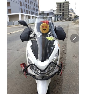 MOTOCAM Honda PCX Ön Cam 2014-2017 Model 65cm Şeffaf Renkli 4mm ORTA BOYLU