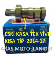 Bajaj Pulsar Ns 200 ,Rs 200 Eksantrik Mili Tek Yivli Kam Mili Euro 3 Orjinal 2014-2017-Arasmoto (Siyah)
