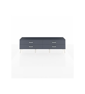 Arges TV Ünitesi 4 Çekmeceli  176x30x51 Çam-Antrasit