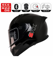 M801 Snake Srx Siyah Motosiklet Kaskı Spoiler Mod Güneş Vizörlü Full Face Kask