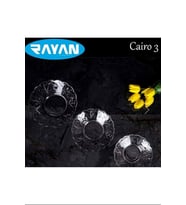 6'lı Cam Tabak Güneş Yıldız Gül 3 Model Royaleks-G-405