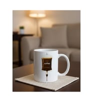 Coffee Espirili Hisli Porselen Kupa Bardak Mug (Beyaz)