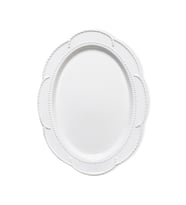 The Mia Grande Servis Tabağı Beyaz 41x31 cm GRD0012