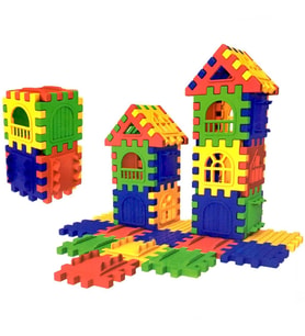 Puzzle City 3D Yapı ve Tasarım Blokları 64 Parça