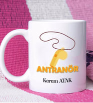 Antrenör Tasarımlı Kişiye Özel Hediye Antrenör Kupa Bardak
