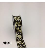 35084-Bordür - 10 mt Siyah-Altın