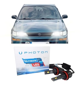 Toyota Corolla Efsane Kasa Led Xenon Sis Farı Ampulü H4 Ultimate 9500 Lumens Yeni Seri Beyaz 1992-1998