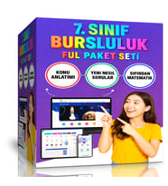7. Sınıf Bursluluk Hazırlık Eğitim Seti (Online Ful Eğitim)