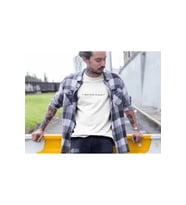 Erkek Bisiklet Yaka Baskılı Oversize T-Shirt - Beyaz