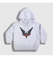 Presmono Unisex Çocuk Beyaz Logo Oyun Elite Dangerous Kapüşonlu Sweatshirt 511211tt