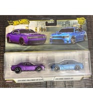 Hot Wheels Premium 2'Li Paket 2018 Dodge Challenger Srt Demon / 2015 Dodge Charger Srt Ride On Toy M