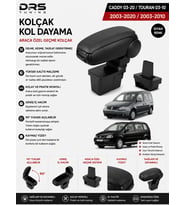 Drs Tuning Caddy 2003 - 2020 / Touran 2003 - 2015 Kolçak Kol Dayama Siyah