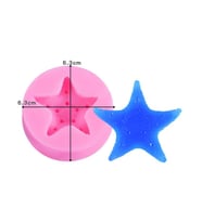 EPOKSİ REÇİNE SİLİKON KALIP İTHAL ÜÇ BOYUTLU DENİZ YILDIZI SİLİKON KALIP HB5421-0066 (Pembe)