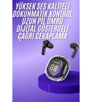 Yeni Nesil Bluetooth Kulaklık Dijital Göstergeli Dokunmatik 5.3 Kablosuz