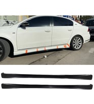 Vw Passat B7 Yan Marşpiyel Seti Plastik 2 Adet Mat Siyah 2011 2012 2013 2014 karlık+ek+bodykit