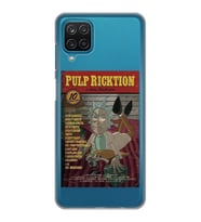 Samsung Galaxy A12 Uyumlu Pulp Ricktion Tasarımlı Şeffaf Telefon Kılıfı