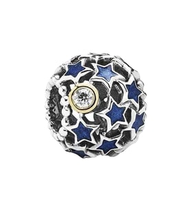 Nur Silver Starry Night Gümüş Charm NUR-BL00084