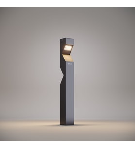 FoneLight Dualluz 100 cm LED Bahçe Bollard Aydınlatma Direği Antrasit Alüminyum IP65 Peyzaj Yürüyüş Yolu Aydınlatması 28W 3000K