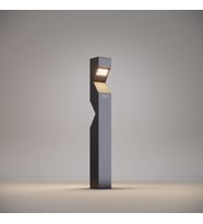FoneLight Dualluz 100 cm LED Bahçe Bollard Aydınlatma Direği Antrasit Alüminyum IP65 Peyzaj Yürüyüş Yolu Aydınlatması 28W 3000K