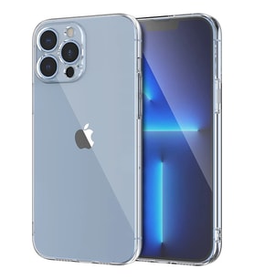 Ally Space iPhone 13 Pro 6.1inç Kamera Korumalı Premium Silikon Şeffaf Kılıf-(5 - SSSSSS2508-8