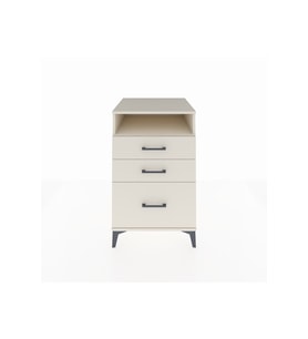 Kronos Komodin Tek Raflı 3 Çekmeceli 60x59x96 Aytaşı-Aytaşı
