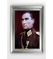 Gümüş Çerçeveli Atatürk Tablo a424