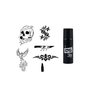 Anka Kurukafa Spray Tattoo İle Geçici Dövme Yapma Seti