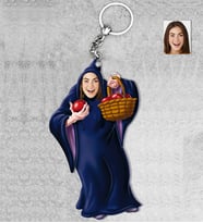 Kişiye Özel Kadın Ahşap Anahtarlık-19