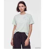 LCW Modest Yeşil Soft Touch Nakışlı Bluz