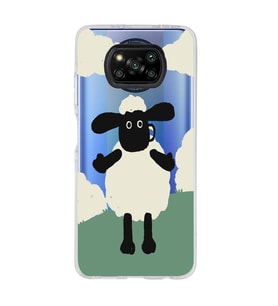 Poco X3 Pro / X3 NFC Uyumlu Koyun Tasarımlı Şeffaf Telefon Kılıfı