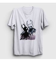 Presmono Unisex Beyaz Shade Oyun Hollow Knight T-Shirt 493300tt